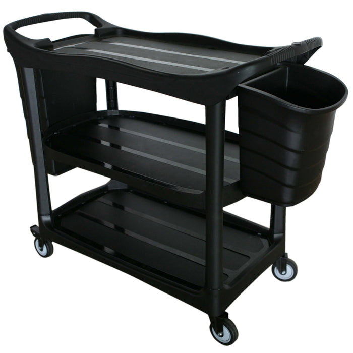 Cleanlink Utility Trolley with 2 Bucket, Black AO12019A