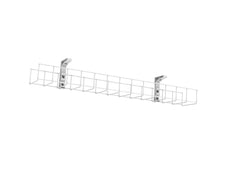 CMS 1-Tier Wire Basket Cable Tray, 1550mm, WHITE