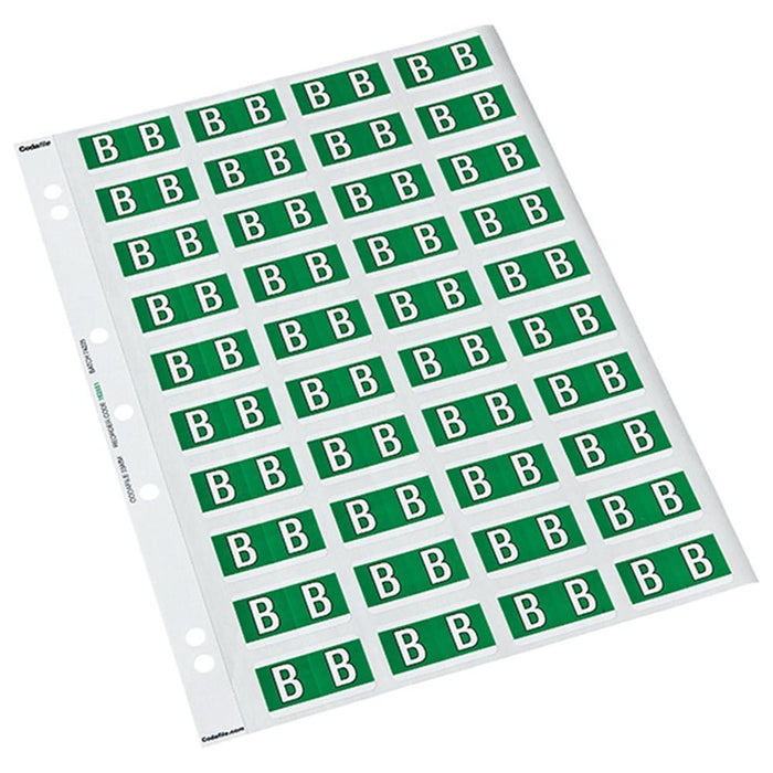 Codafile Alphabetical Labels - B (200 Labels) CX162551