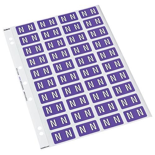 Codafile Alphabetical Labels - N (200 Labels) CX162564