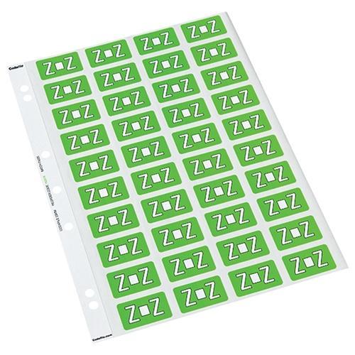 Codafile Alphabetical Labels - Z (200 Labels) CX162576