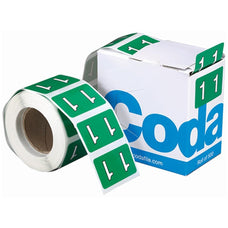 Codafile Numeric Labels - 1 (500 Labels) CX162521