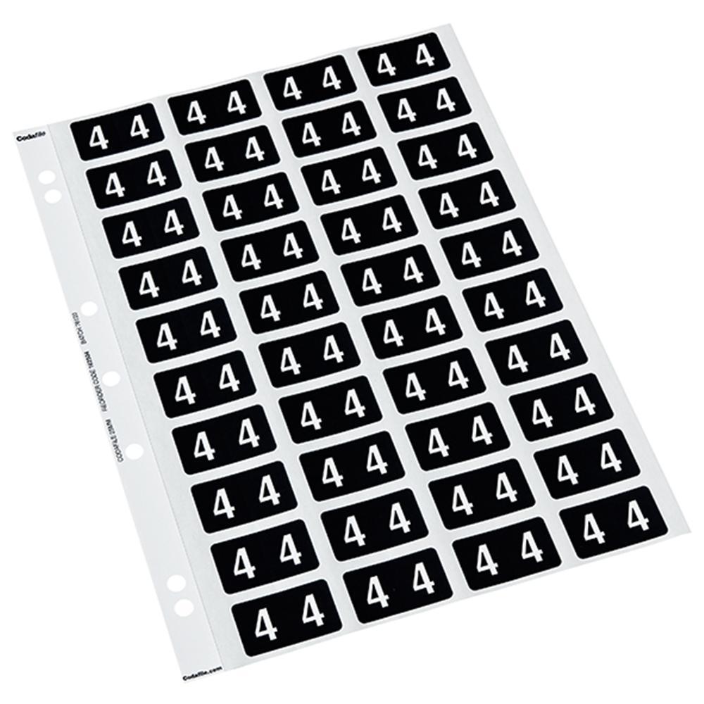 Codafile Numeric Labels - 4 (200 Labels) | Codafile — Discount Office