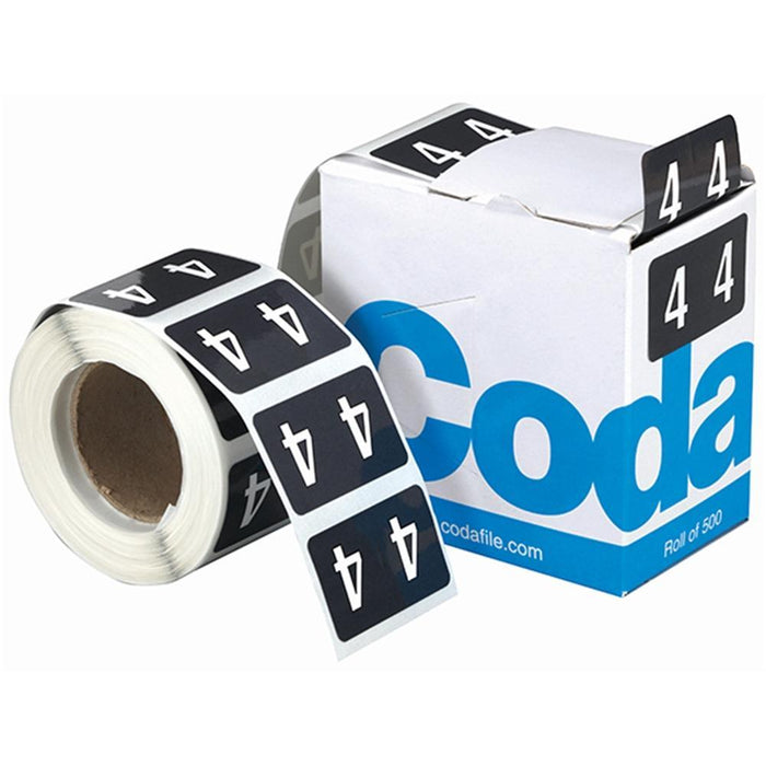 Codafile Numeric Labels - 4 (500 Labels) CX162524