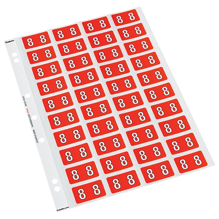 Codafile Numeric Labels - 8 (200 Labels) CX162508