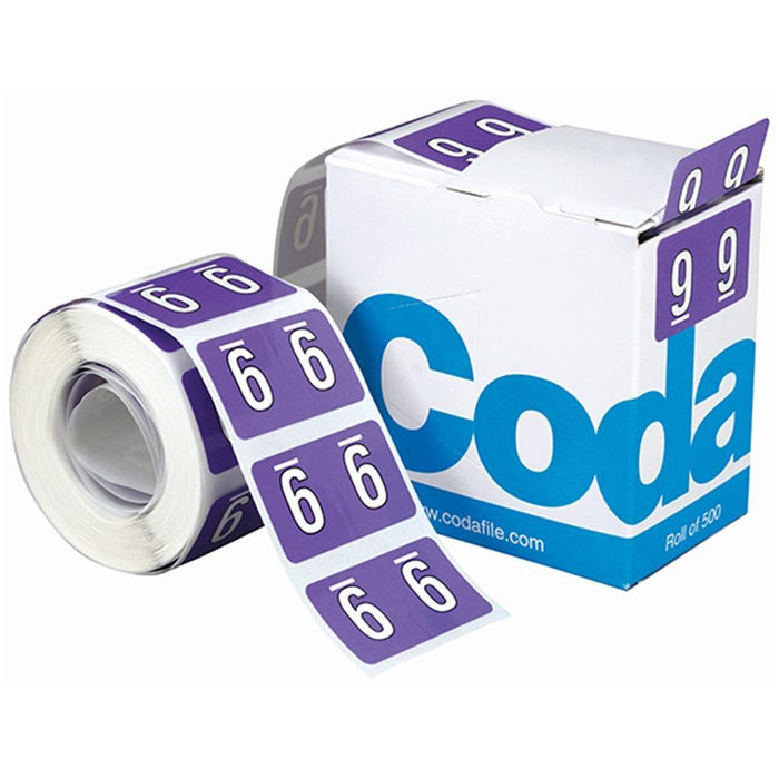 Codafile Numeric Labels - 9 (500 Labels) CX162529