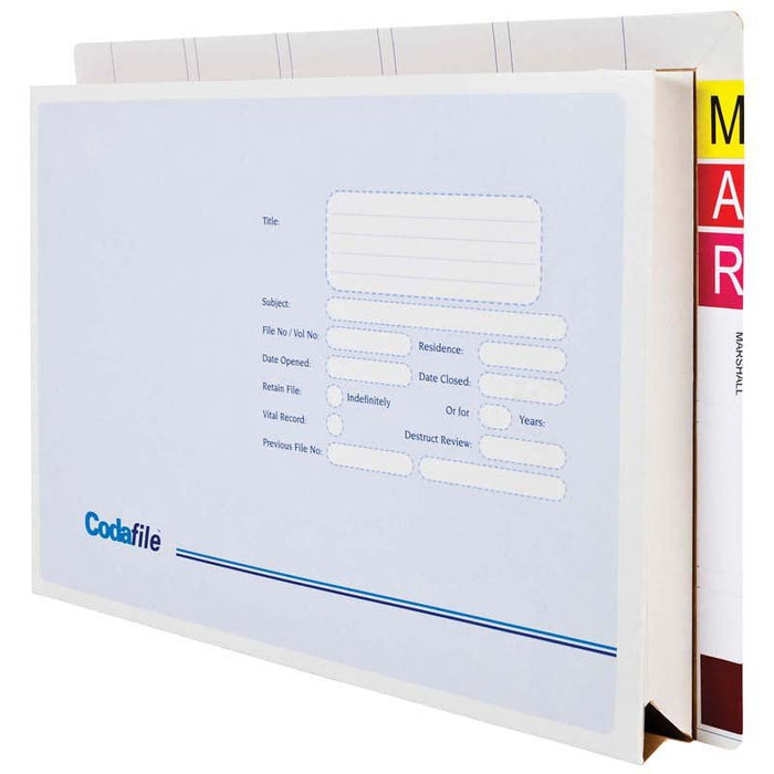 Codafile Vertical Top / Side Tab Pocket x 20 CX156405