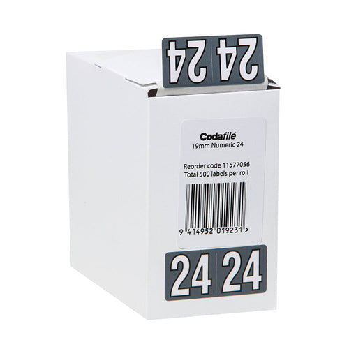 Codafile Year 2024 19mm Labels Roll x 500's | Codafile — Discount Office