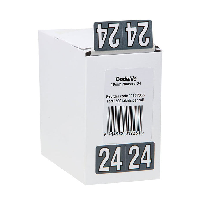 Codafile Year 2024 19mm Labels Roll x 500's CX162024