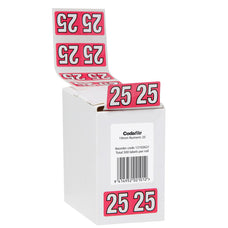 Codafile Year 2025 19mm Labels Roll x 500's CX1000587