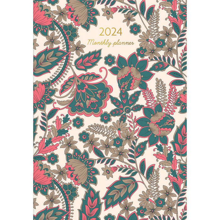 Collins 2024 Designer A4 Monthly Planner Paisley CX110318