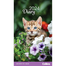 Collins 2024 Rosebank Diary Cats & Kittens Month to View CX11296187