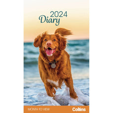 Collins 2024 Rosebank Diary Dogs & Puppies Month to View CX11296191
