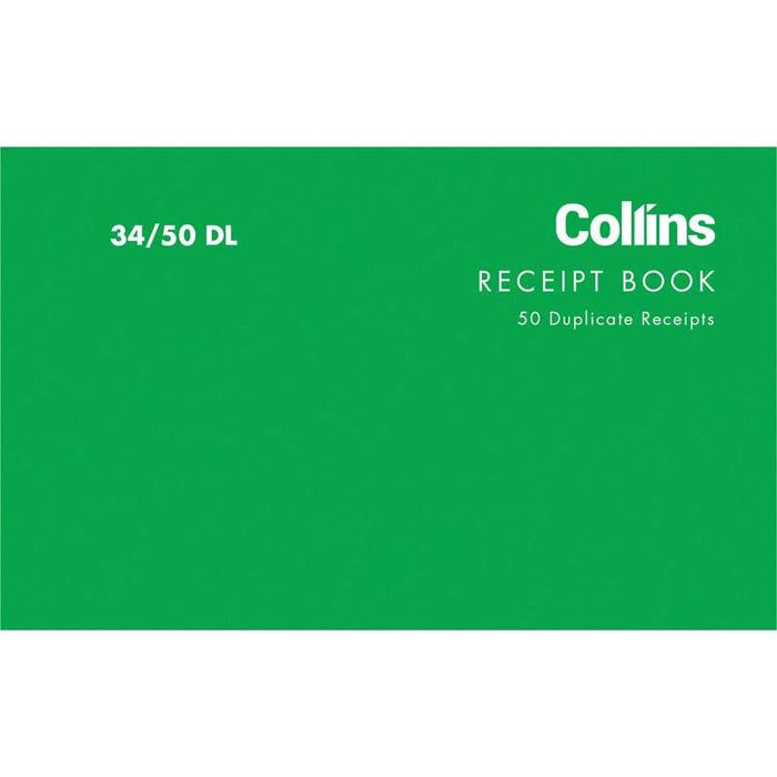Collins 34/50DL Receipt Book CX120212