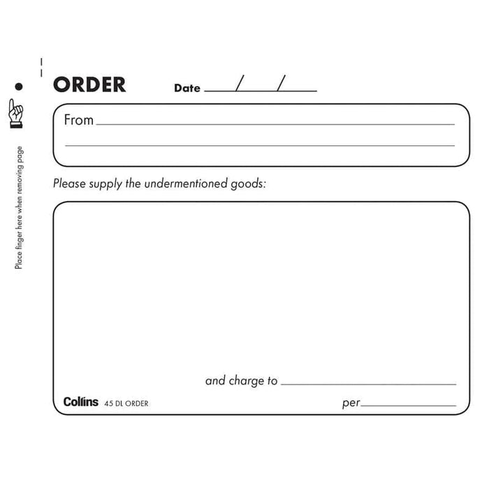 Collins 45DL Order Book CX437321