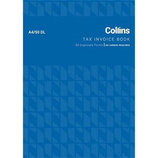 Collins A4/50DL Invoice Book Duplicate CX120191