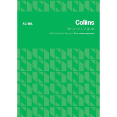 Collins A5/4DL Receipt Book CX120214