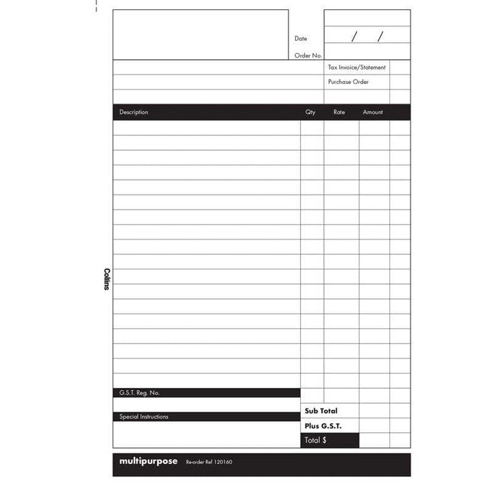 Collins A5/50 Multipurpose Book Duplicate CX120160