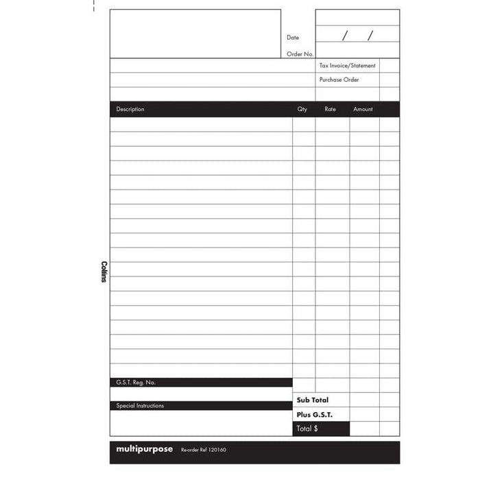 Collins A5/50 Multipurpose Book Duplicate CX120160