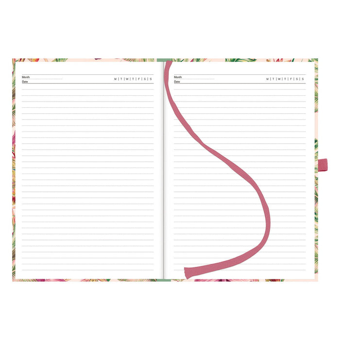 Collins A5 Undated Diary, Day to Page, Flowers, Hard Cover, 148mm x 210mm CX11301003