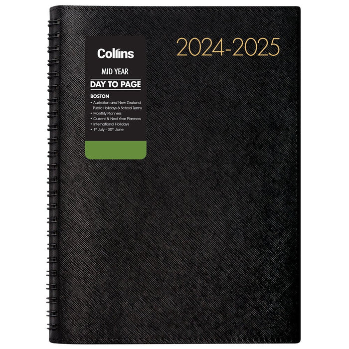 Collins Diary Mid Year Boston A51 Day Per Page 2024/2025 CX441344