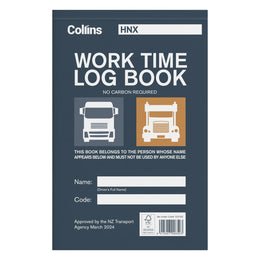 Collins Driving Log Book Triplicate - 50 Sets CX120150