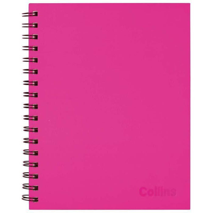 Collins Hard Cover Notebook 225mm x 175mm - Shocking Pink CX120548