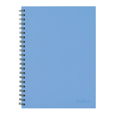 Collins Notebook Wiro A4 Side Opening Dusky Blue 7mm Ruled 100 Leaf CX120475
