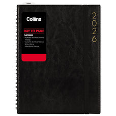 Collins Platinum A41 DTP Diary Black Wiro 2026 CX441079