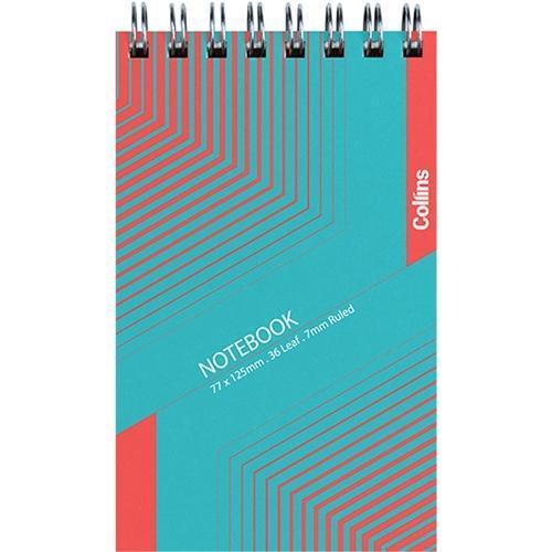 Collins Top Opening Spiral Notebook 36 Leaf - 77 x 125mm CX120329
