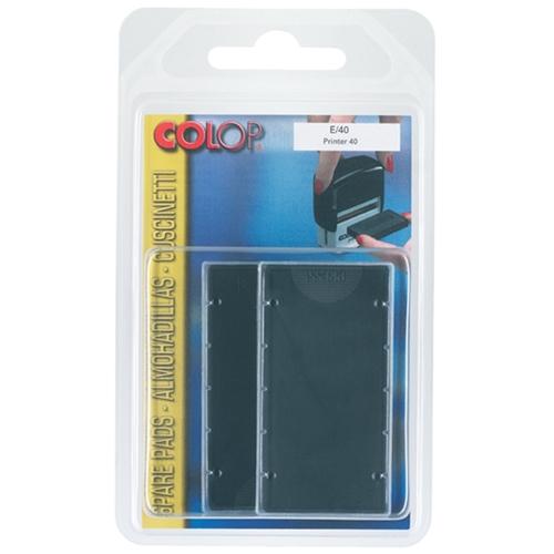 Colop E40 Stamp Pad Black 23mm x 59mm CX350685