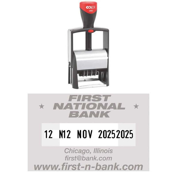 Colop Stamp Dater 2660 Metal Frame Classic Line CX350285