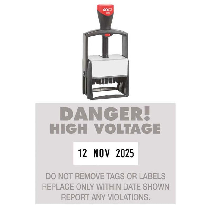 Colop Stamp Dater 2860 Metal Frame Classic 49x68mm Dual Pad CX350290