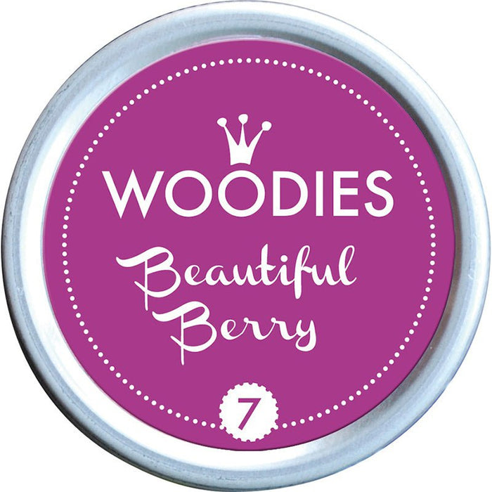 Colop Woodies Stamp Pad, 38mm, Beautiful Berry CX350021