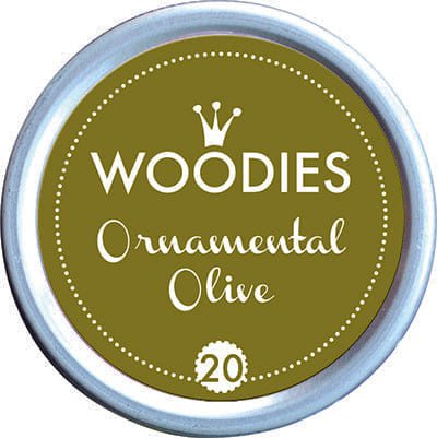 Colop Woodies Stamp Pad, 38mm, Ornamental Olive CX350030