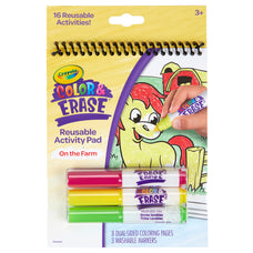 Color & Erase Reusable Activity Pad On the Farm CX1001885