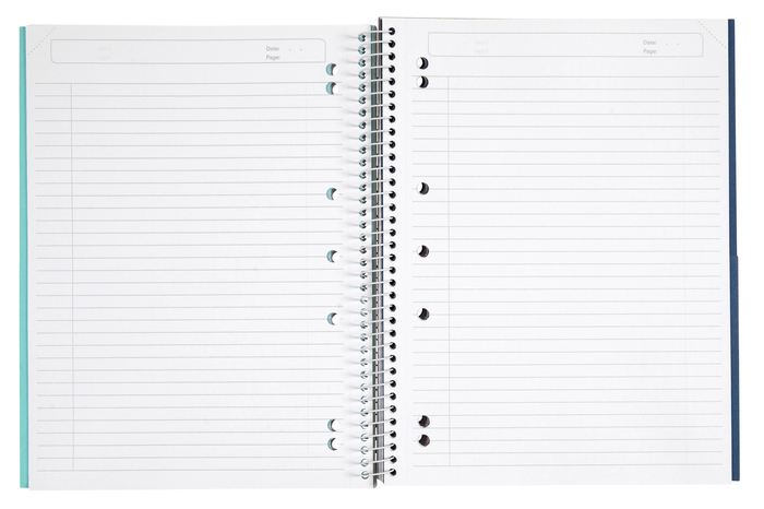 ColourHide 5 Subject A4 Book, 250 Pages, Lavender, Pack of 5 AO1719619M