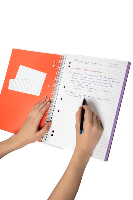 ColourHide 5 Subject A4 Book, 250 Pages, Lavender, Pack of 5 AO1719619M