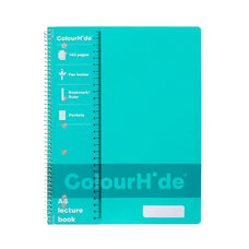 ColourHide A4 Aqua Polypropylene Cover Lecture Book 140 Page - Pack of 10 AO1719532J