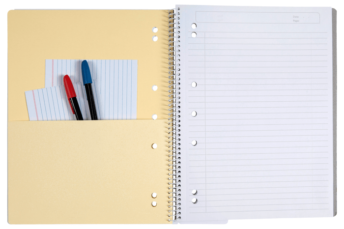 ColourHide A4 Black Polypropylene Cover Lecture Book 140 Page - Pack of 10 AO1719502J