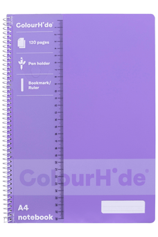 ColourHide A4 Notebook, 120 Pages, Lavender AO1719419M