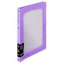 Colourhide Insert Cover Refillable Display Book 20 Pockets Purple AO2003319J