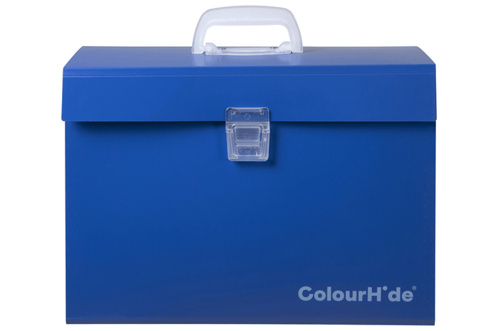 ColourHide Polyprop Expanding Carry File, Blue AO90023031J