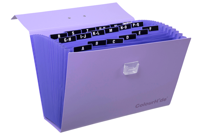 ColourHide Polyprop Expanding Carry File, Purple AO90023019J