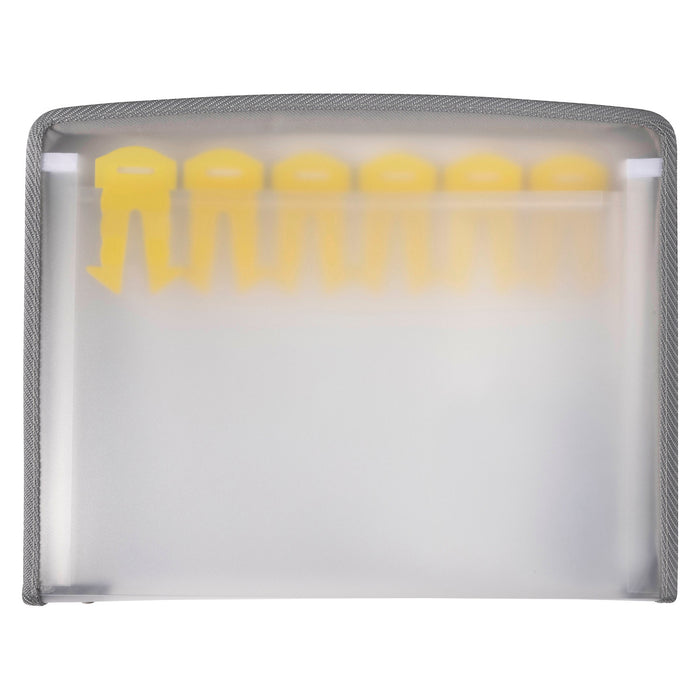 ColourHide Zip It A4 Expanding File, Clear AO9026012M