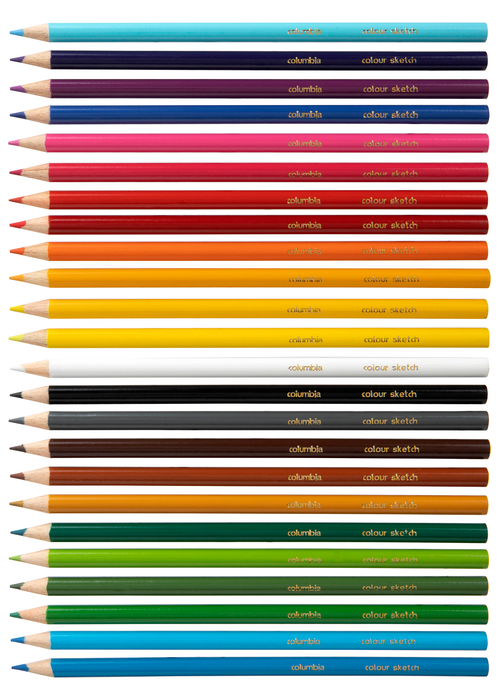 Columbia Coloursketch Colour Pencil Round Wallet of 24 AO620024WAL