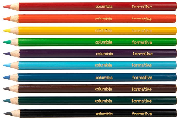 Columbia Formative Colour Pencil Round Pack of 10 AO621351PCK