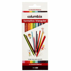 Columbia Formative Triangular Colour Pencil 10's pack AO611351TPK