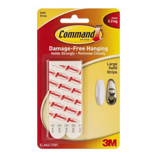 Command 3M Large Refill Strips x 6's Pack (17023P) FP10356