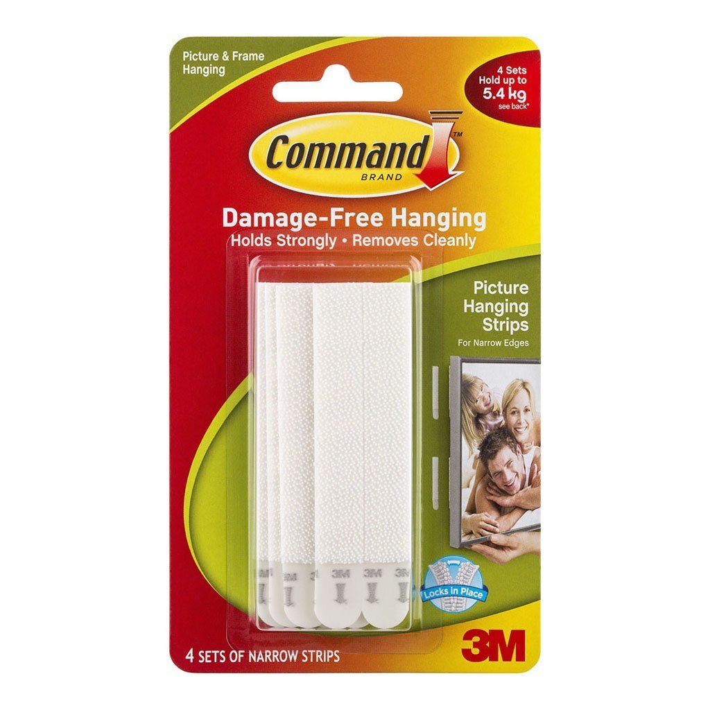 Command 3M Narrow Picture Hanging Strips (17207) | Adhesives, Tapes ...